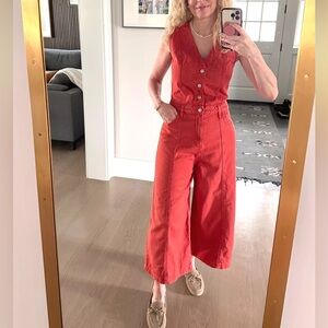 Universal Thread™ Women's Cropped Sleeveless Denim Jumpsuit, Sz 4, NWT